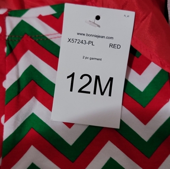 NWT 12 months Bonnie Jean Christmas Dress - Picture 4 of 8